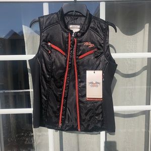 Black Harley Davidson Vest.   NWT